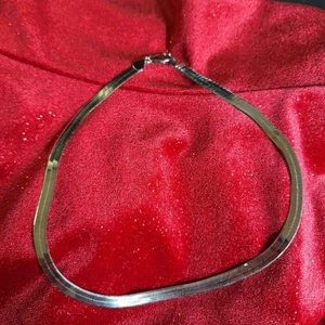 Milor Bronze Italy Choker Necklace Reversible Beautiful Silver 16" - Picture 1 of 12