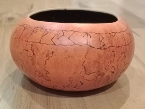 Mapa topografía del tesoro vintage tallado a mano decorado calabaza de colección Land - Imagen 1 de 8