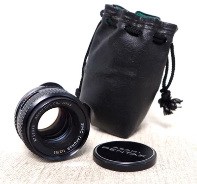 Vintage SMC TAKUMAR 55mm F2 Prime Portrait Lens for M42 fit with caps - Image 1 of 4