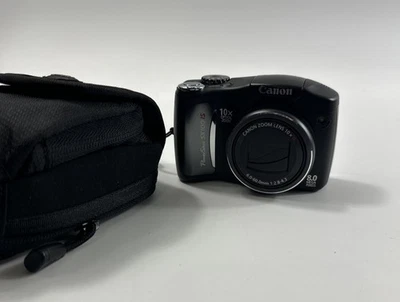 Cámara digital Canon PowerShot SX100 IS negra con estuche de transporte FUNCIONA Foto 1 de 4