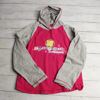 Spongebob Squarepants Vintage Girl's Hooded Top Size 12-14 Long Sleeve - Image 1 of 4