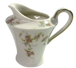Antique Theodore Haviland New York Pink Spray 8oz Porcelain Creamer - Picture 1 of 9