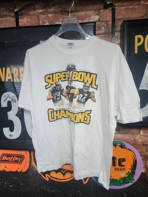 Camiseta vintage Y2K Pittsburgh Steelers Ben Roethlisberger Hines Ward SB XL Foto 1 de 4