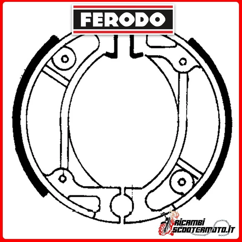 Ganasce Freno FERODO FSB714 HONDA CRF 70 F 2007 225129014#19 - Изображение 1 из 1
