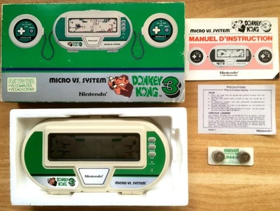 CONSOLE NINTENDO GAME & WATCH MICRO VS. SYSTEM DONKEY KONG 3 COMPLET PAL CIB OVP - Immagine 1 di 4