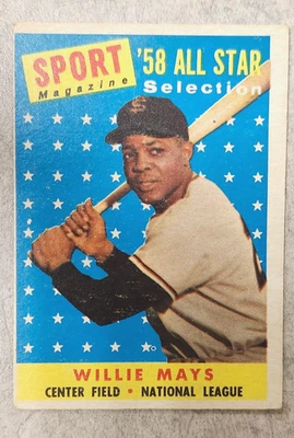 1958 Topps Sport Magazine '58 All Star #486 Willie Mays - Esquinas suaves Foto 1 de 4