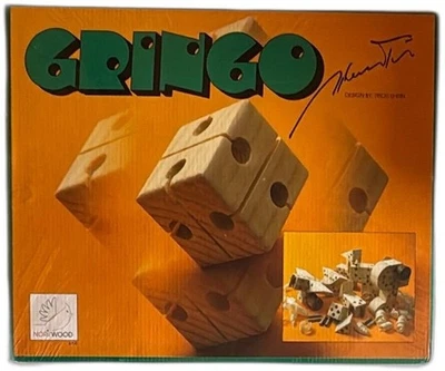 Noris Wood Gringo Wooden Jigsaw Building Set 1993 Slovakia New Sealed - Image 1 of 4
