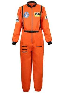 Astronaut Costume Adult Silver Spaceman Costume Space Suit Party Dress Costume - Picture 1 of 34