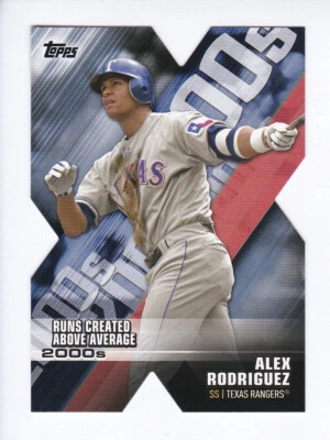 2020 Topps Series 1 #DOD-13 ALEX RODRIGUEZ Decade of Dominance BLUE PARALLEL - Image 1 of 2