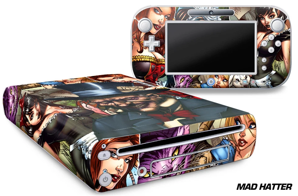 Skin Decal for Nintendo Wii U Gaming Console & Controller Sticker MAD HAT - Image 1 of 1