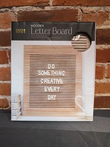 "Paper Source" Wood Letterboard w/ 145 Letters Numbers - Message Board Family - Picture 1 of 2