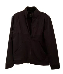 Chaqueta de hombre J Crew talla M polar negra con capucha opcional - Imagen 1 de 12