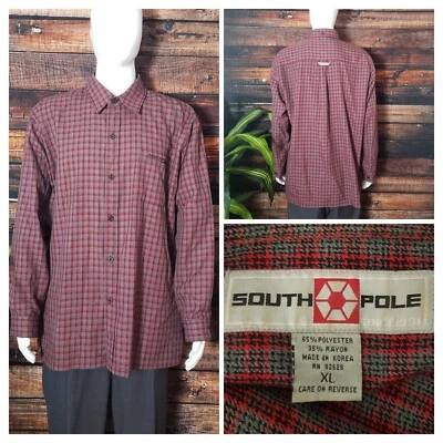 South Pole Flannel Size XL Shirt Top Plaid Southpole Y2K Vintage - Image 1 of 4