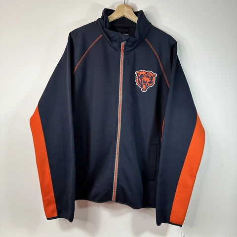 G-III NFL Chicago Bears Performance Knit Fleece Jacket Full Zip Mens Large L Cover