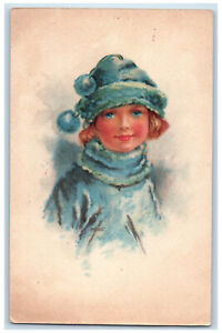 c1910 Little Woolly Woman Water Colour London England Oilette Tuck Art Postcard