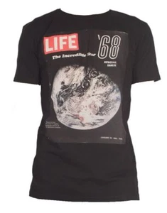 T-SHIRT UOMO TG XL copertina rivista LIFE 1968 USA MOON uomo sulla LUNA worn by - Foto 1 di 1