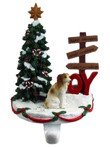 Borzoi Stocking Holder Hanger - Picture 1 of 1
