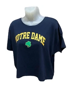 Camisa recortada para mujer LULULEMON NOTRE DAME FIGHTING IRISH talla 12 grande NUEVA $74,98 - Imagen 1 de 6
