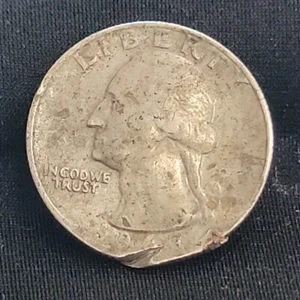1967 Washington Quarter ""Error"" Clipped Planchet - Picture 1 of 5