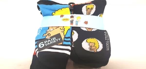 Nuevo paquete de 6 calcetines Beavis and Butt-Head talla 6-12 para hombre variedad paquete largo de mezcla - Imagen 1 de 4