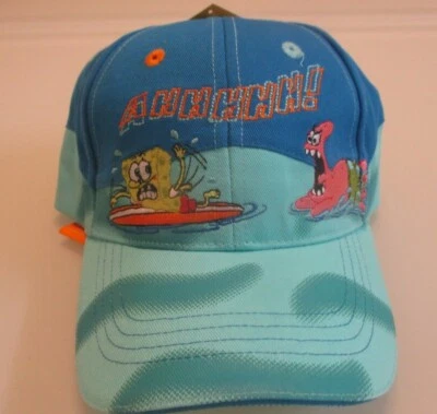 Pantalones cuadrados Bob Esponja 2005 ¡AHHHH! Gorra de béisbol para niños pequeños talla 51 cm Foto 1 de 2