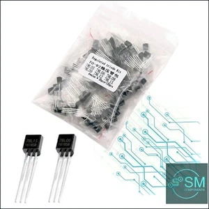 120PCS 78L05-78L15 5V-15V 40mA - 100mA TO-92 Fixed Voltage Regulator Transistors - Picture 1 of 17