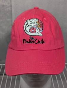 Fish'n Chick Paramount Apparel Strap Back Hat Adult S/M Pink Cap - Picture 1 of 6