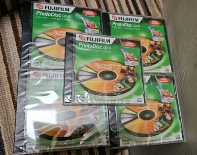 FujiFilm PhotoDisc CD-R 700mb  x 5 ~ BRAND NEW AND SEALED - Image 1 of 3