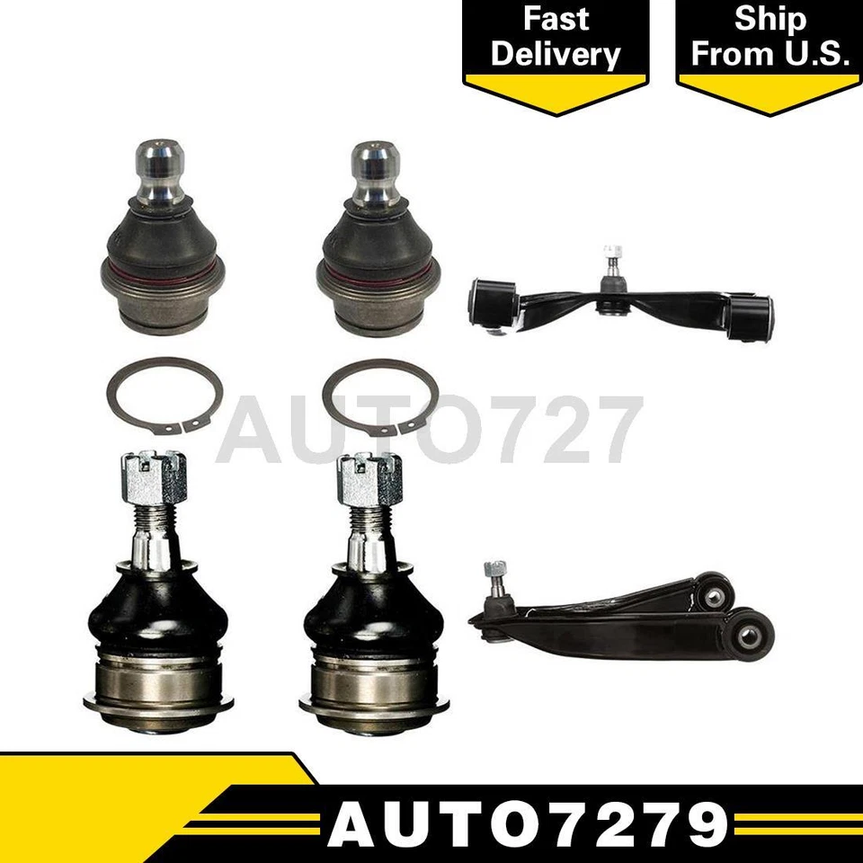 Delphi Front Lower Upper 6PCS Control Arm Ball Joint For Infiniti QX56 2004 2005 - Image 1 of 4