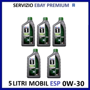 5 LITRI OLIO MOTORE MOBIL 1 ESP 0W30 ACEA C3 API SP MERCEDES BMW BEST PRICE !! - Foto 1 di 1