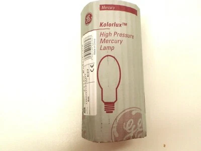 HIGH PRESSURE MERCURY LAMP E27 BASE GLOBE KOLORLUX 80 WATT 80W TYPE H80/27/START - Image 1 of 4
