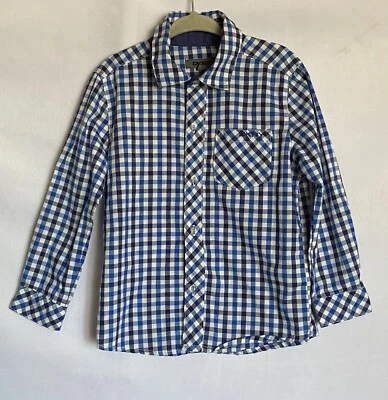 DKNY Boys Shirt 3T Blue Checkered Long Sleeve Button-Down Top - Image 1 of 4