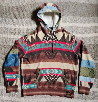 Moletom com capuz Polo Ralph Lauren asteca Southwestern Beacon masculino lã grande - Imagem 1 de 4