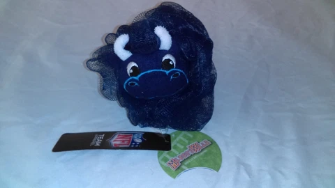 Houston Texans Mascot Blue Bath Loofah NFL Mascot Wear Toro Cover