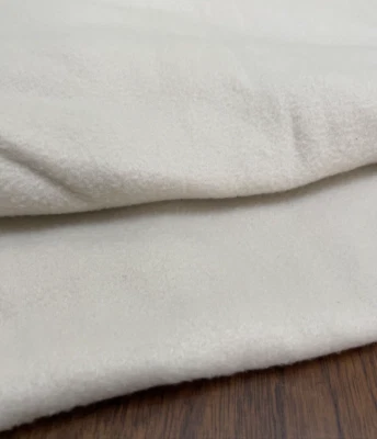 Fleece Fabric Beige 2 5/8 Yards x 66 inches Solid Soft Cozy Oatmeal - Image 1 of 4