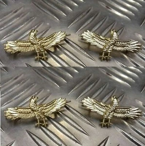 Airforce Soaring Eagle Collar Badges Matching Pairs Metal Badges X2 Pairs MFCD7