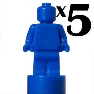 NEU LEGO - MicroFig - Einfach - Statue - Blau x 5 - Statuette Trophy Micro 21302 - Bild 1 von 4