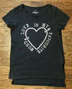 Girls’ Next UK Sequin LOVE Shirt, Size 12 Years - EUC - Picture 1 of 5