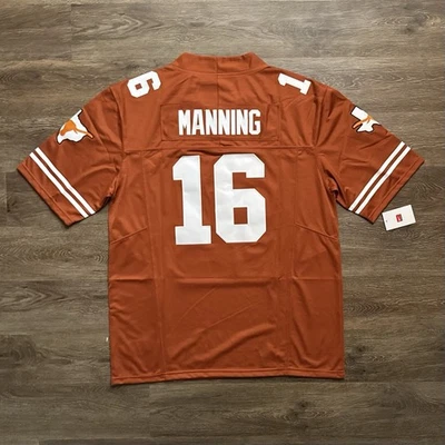 NWT Manning #16 Arch Texas Longhorns Football Jersey Men’s Size XL Fast Shipping - Image 1 of 4