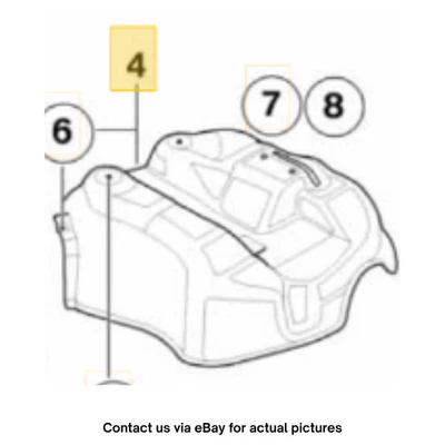 Silenciador trasero derecho Mini Cooper 2010-2012 aislamiento térmico usado OEM 51482757191 Foto 1 de 4