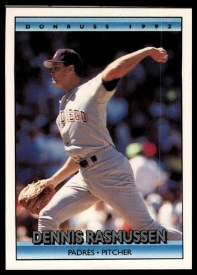 1992 Donruss #245b Dennis Rasmussen - Image 1 of 2