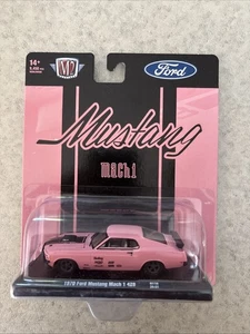 M2 Machines Mustang 1970 Ford Mustang Mach 1 428 Pink R118 24-51 NEW 2024 - Picture 1 of 3