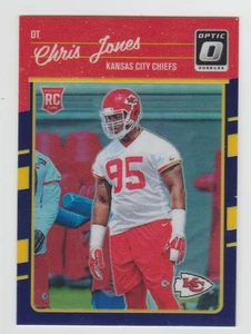 Tarjeta de novato Chris Jones Chiefs 2016 Donruss Optic púrpura #109 SP RC Future HOF A - Imagen 1 de 2