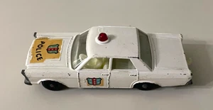 Coche de policía Ford Galaxie vintage Lesney Matchbox No.55 EC! - Imagen 1 de 6