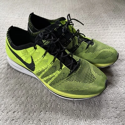 Nike Air Max Flyknit Racer Volt MENs Size 12 EXCELLENT CONDITION - Image 1 of 4