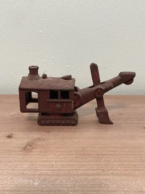 Vintage Hubley Cast Iron General Steam Shovel Excavator Digger Toy - Image 1 of 4