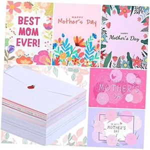 100 Pcs Happy Mother's Day Cards Assorted Blank Mother's Day Greeting Cards - Picture 1 of 7