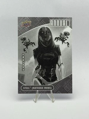 2023-24 Upper Deck DC Annual VARIANT COVER #95 STEEL NATASHA IRONS - Image 1 of 2