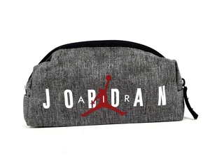 Nike Air Jordan Jumpman Gray Red Small Storage Pencil Case Bag - Picture 1 of 7