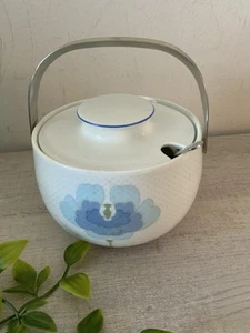 ROSENTHAL GERMANY CENTURY BLUE FLOWER SUGAR BOWL W/SPOON - Picture 1 of 7